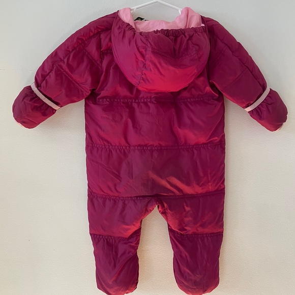 Pink REI Down Filled Bunting snowsuit. Size 12 months. - Picture 2 of 8